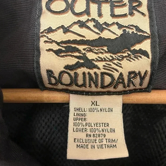 Men’s Outer Boundary Windbreaker Nylon Coat, Valvoline branded, Size XL - Picture 4 of 6